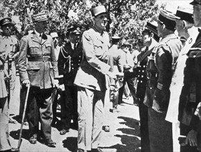 Charles De Gaulle With Gen Henri Giraud.