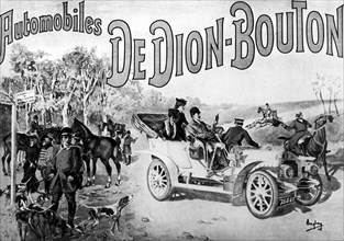 The First Advertising Of Cars, France.