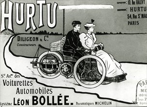 The First Advertising Of Cars, France.