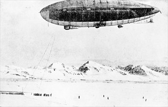 The Dirigible Italy Umberto Nobile'S Expedition To The North Pole.
