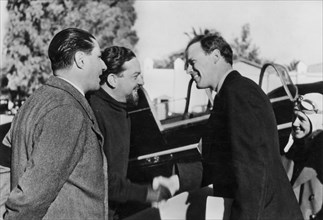 Marshal Balbo With Mr Lindbergh, Libya.