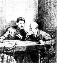 Stalin And Lenin.