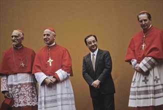 Carlo Tognoli, Cardinal Giovanni Umberto Colombo And Cardinal Carlo Maria Martini.