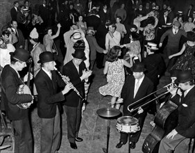 Jazz Band Playing In A Party In London.