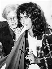 Alice Cooper and Andy Warhol.