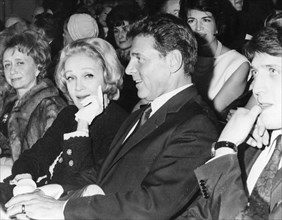 Marlene Dietrich and Jean Pierre Aumont.