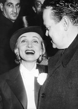 Marlene Dietrich and Orson Welles.