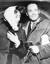 Henry Fonda and Afdera Franchetti.