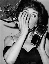 Maureen Stapleton Kissing The Emmy Award For The Tv Movie Among The Paths To Eden.