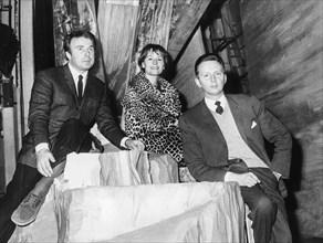 Annie Girardot, Enrico D'Assia and Attilio Colonnello.