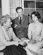 Audrey Hepburn, Kathryn Hulme and Fred Zinnemann.
