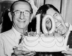 Jerry Lewis and Ernest Glucksman.