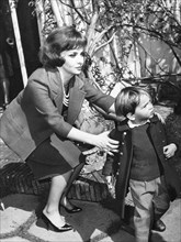 Gina Lollobrigida With Her Son Andrea Milko Skofic.