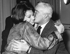 Sophia Loren and Vittorio De Sica.