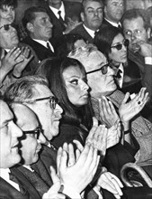 Sophia Loren, Carlo Ponti, Vittorio De Sica, Mario Soldati and Pietro Nenni.