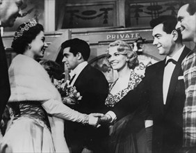 Mario Lanza, Queen Elizabeth II and Joan Regan.