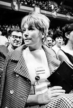 Shirley Maclaine Attends A National Democratic Convention.