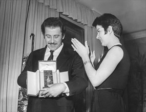 Domenico Modugno and Delia Scala.