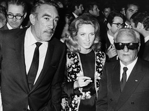 Anthony Quinn, Darryl Francis Zanuck and Genevieve Gilles.