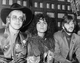 Elton John, Marc Bolan and Ringo Starr.