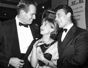 Charlton Heston, Gabriella Pallotta and Harry Guardino.