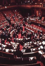 Room Of The Senate Of The Italian Republic.