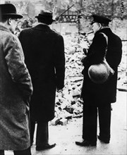 Winston Churchill After The Bombings.