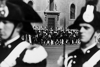 Carabinieri military parade, Rome 70s