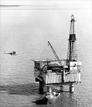 Oil rig, Alaska, 70's