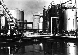 Petrochemical plant, busalla, italy, 70's