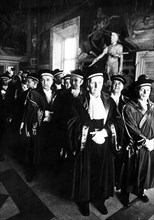 Inauguration of the judiciary, magistrates, rome 70's