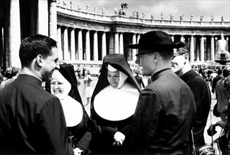 Religious in St. Peter's Square, Vatican 70's