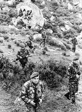 Police patrols in search of bandits, Nuoro, Sardinia 1968