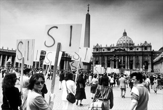Rome, anti-abortion demonstration, 1978