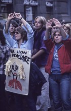 Femminist demonstration, 70's