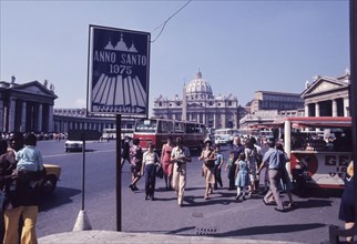 Italy, rome, pilgrims, 1975