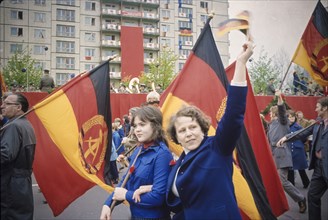 May day demonstration, east berlin, DDR, 70's