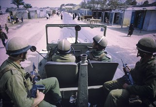 Israeli soldiers near lebanese border, 70's
