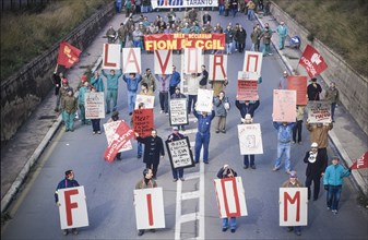 Ilva workers demonstration, 1993
