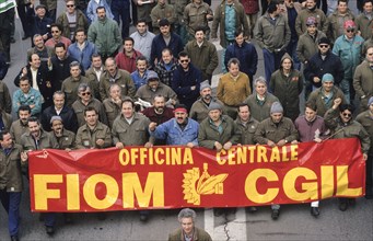 Ilva workers demonstration, 1993