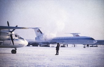 Ussr, siberia, jakutsk, airport, 1983