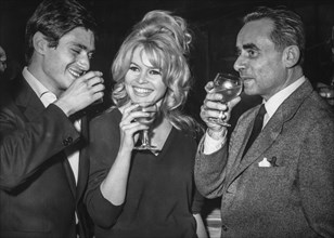 Samy frey, brigitte bardot and georges henri clouzof, 1960