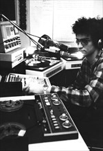 Piero cozzi dj of radio milano international, 1976