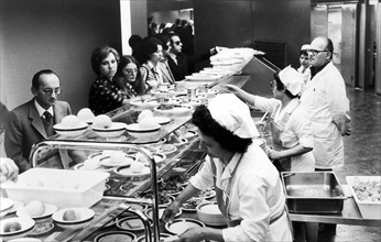 Workers in a refectory, 70's