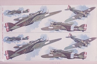 Foglio esercito italiano aeroplani n.11 , edizioni marca stella