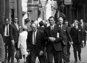Businessmen in the city, london, uk, 70's