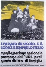 National demonstration for the new family law, 1974