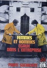 Femmes et hommes egaux dans l'entreprise, campaign for equal treatment for women and men at work, claude baillargeon, 1976