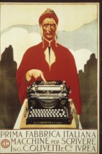 Olivetti, typewriters, advertising, early '900