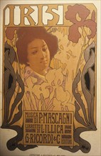 Iris, theatrical poster made by Metlicovitz, 1899